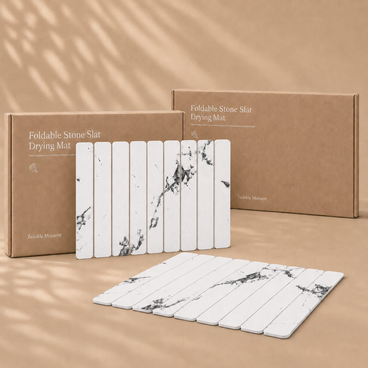The Dry Home Duo | 2-Pack Foldable Stone Bath Mats