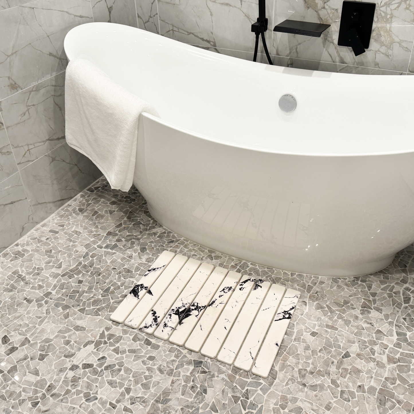 The Foldable Stone Bath Mat