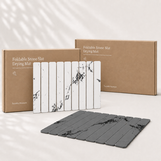 The Dry Home Duo | 2-Pack Foldable Stone Bath Mats