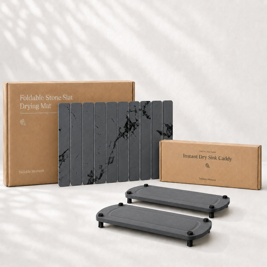 The Dry Starter Kit | 1 Bath Mat + 1 Sink Caddy