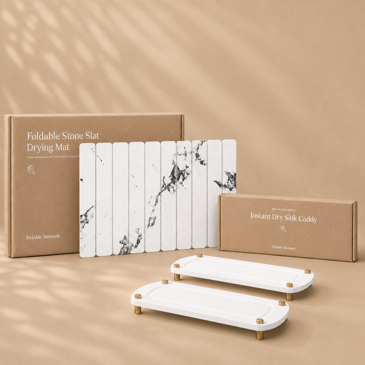 The Dry Starter Kit | 1 Bath Mat + 1 Sink Caddy